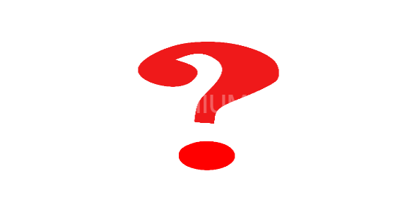 A Bold Red Question Mark png transparent design